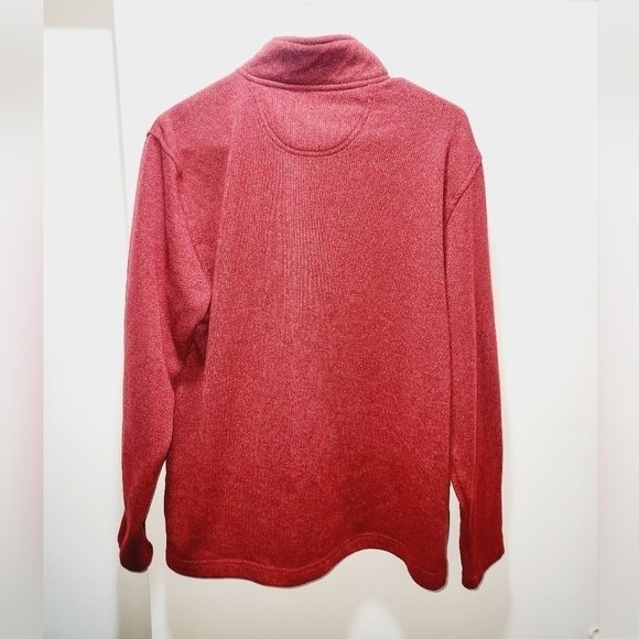 Izod 1/4 Fleece Jacket Pullover Red Size Medium - Picture 4 of 5